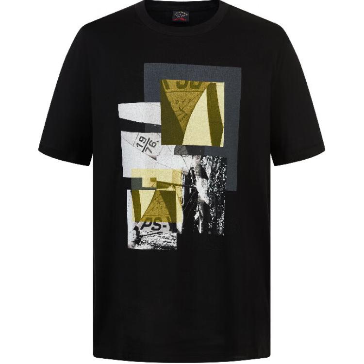 

Paul & Shark Мужская черная футболка для яхтинга