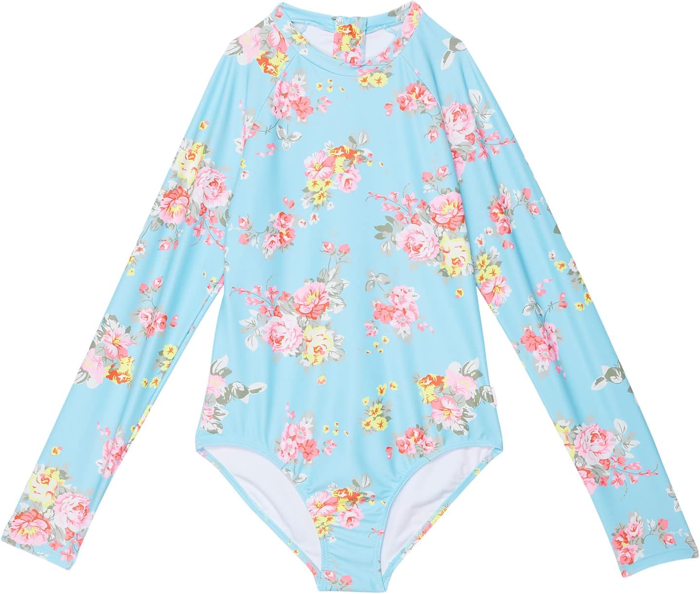 

Купальник Seafolly Kids Paradise Garden Zip Back Long Sleeve One-Piece, цвет Paradise