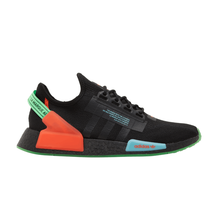 

Кроссовки adidas NMD_R1 V2 'Glow In The Dark - Black Sonic Ink', черный