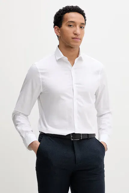 Рубашка из эластичного материала Calvin Klein, белый