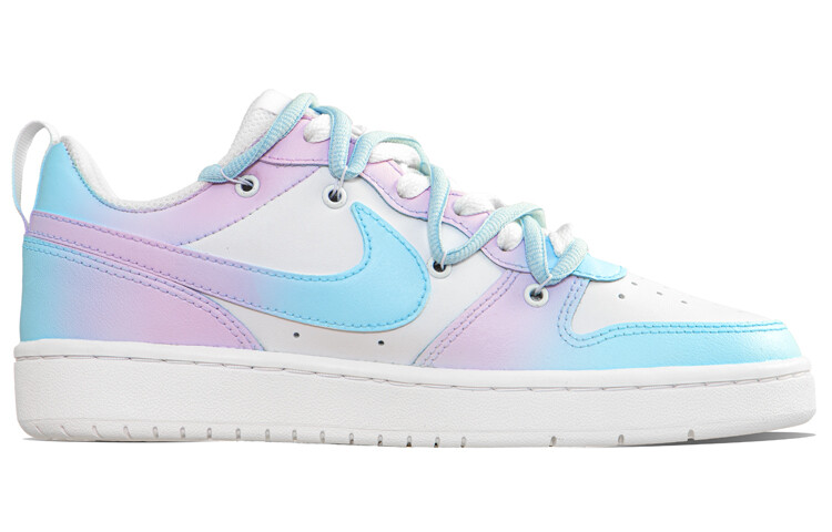 

Кроссовки Nike Court Borough Skateboard Shoes Women's Low-Top Blue Pink, Синий, Кроссовки Nike Court Borough Skateboard Shoes Women's Low-Top Blue Pink