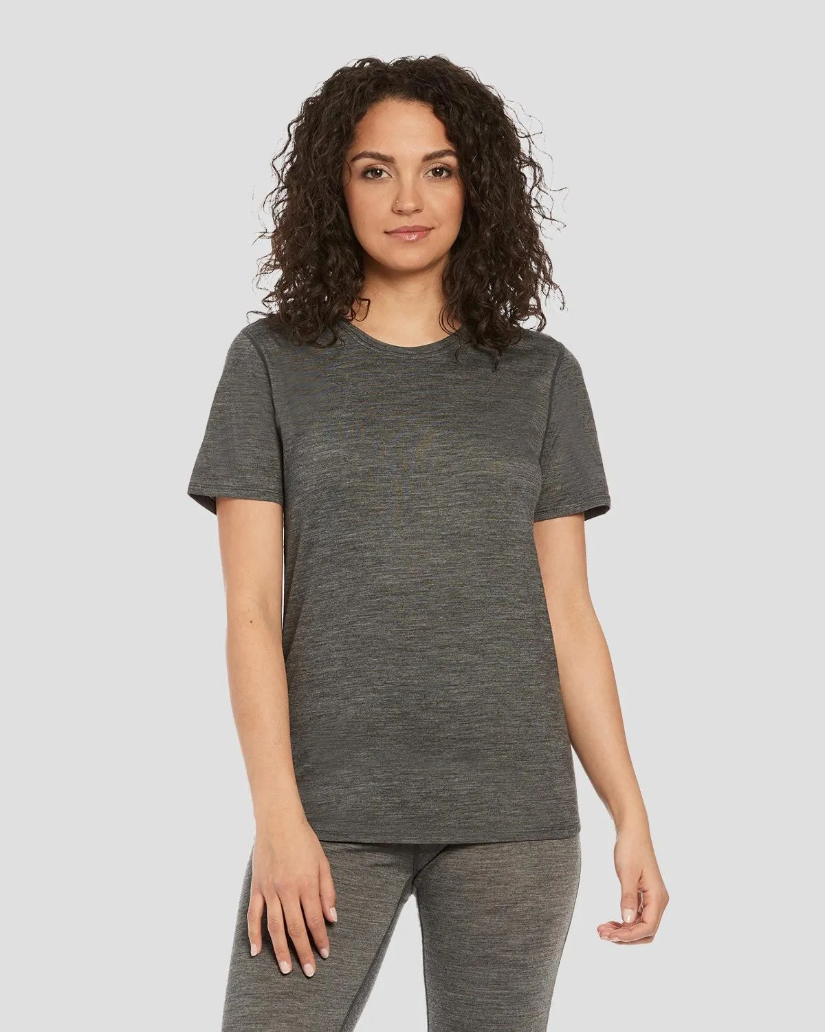 

Женская легкая футболка из мериносовой шерсти для любого сезона Terramar, Dark Grey Heather