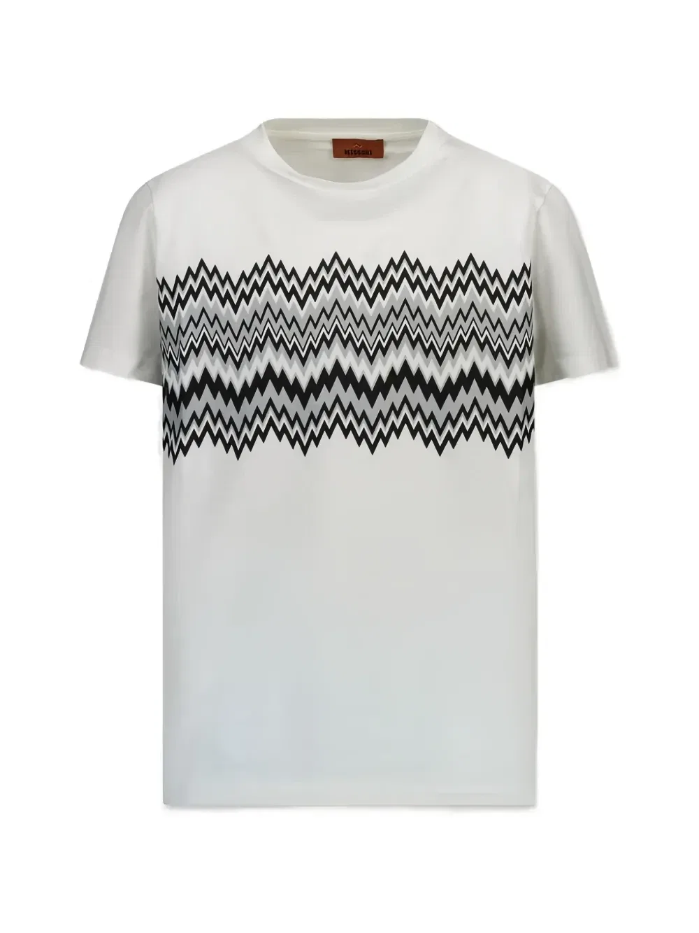 Футболка с узором зигзаг Missoni Kids, белый