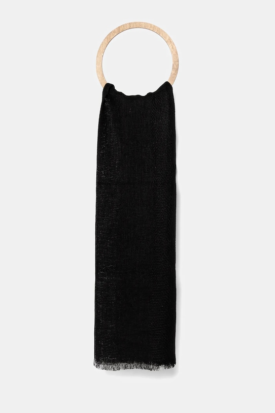 

Льняной шарф United Colors Of Benetton, черный