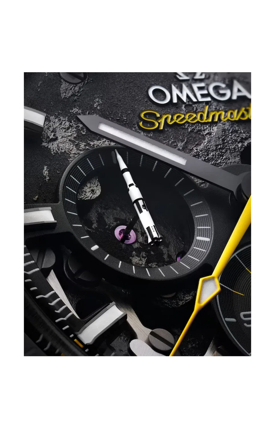 СПИДМАСТЕР ТЕМНАЯ СТОРОНА ЛУНЫ - 310.92.44.50.01.001 OMEGA, черный — фото 4