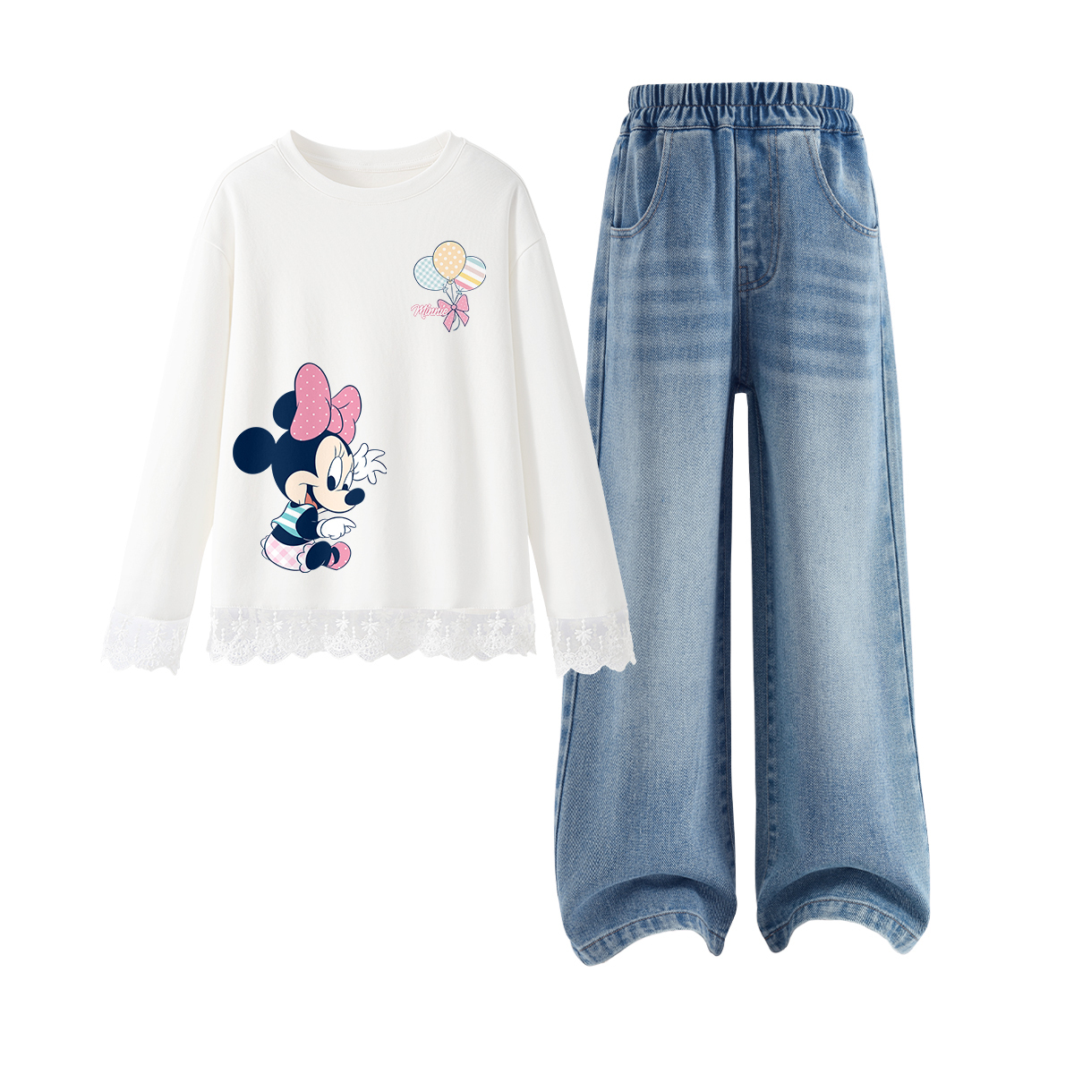 

Детская повседневная спортивная одежда Disney, светло-голубой