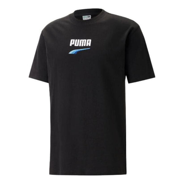 

Футболка solid regular shirts 'black' Puma, черный