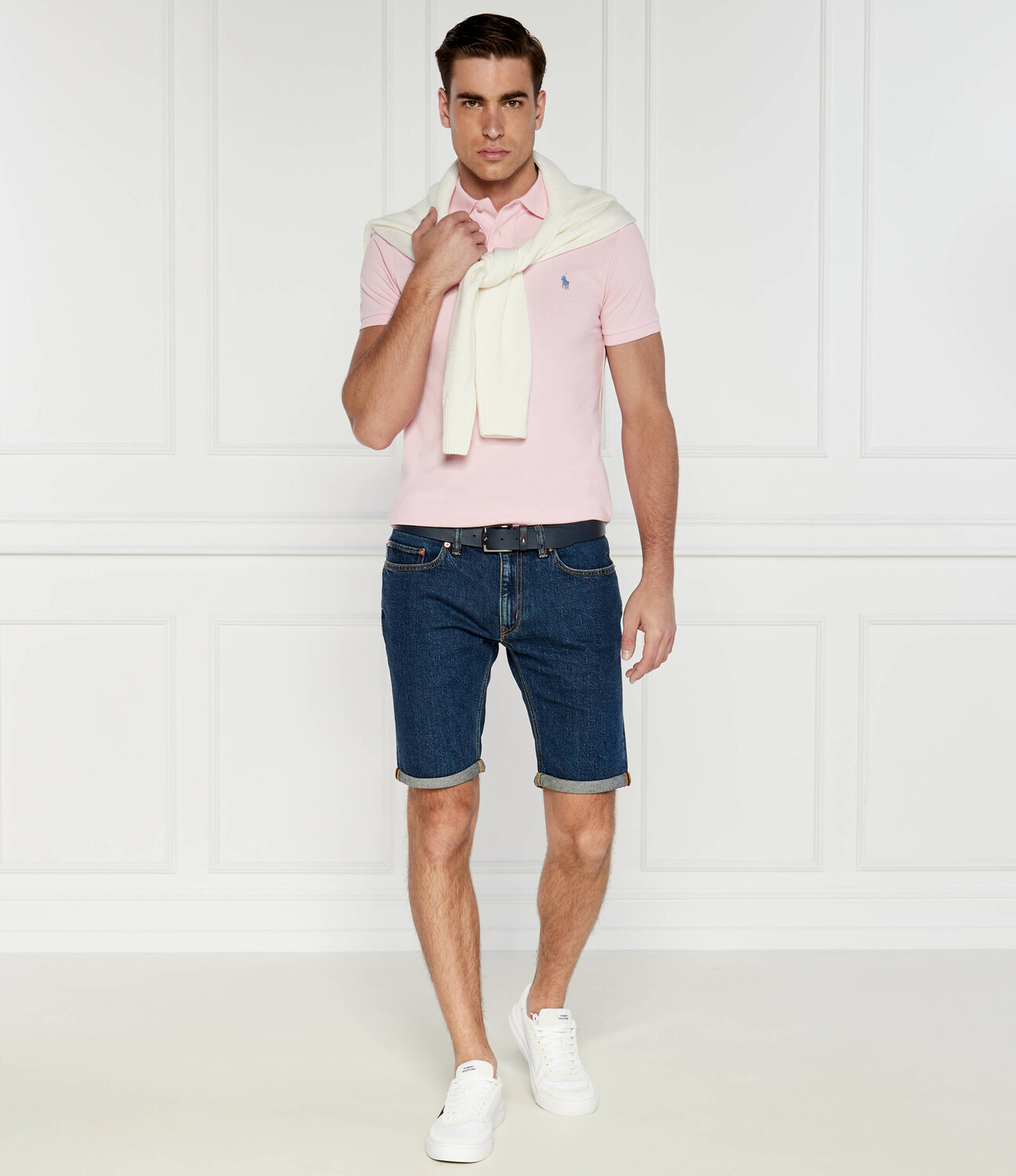 Поло POLO RALPH LAUREN Slim Fit, роза — фото 2