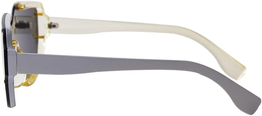 

Солнцезащитные очки Rivet One Piece для женщин и мужчин, футуристические, увеличенного размера, зеленые, в стиле «сиамские солнцезащитные очки» VFDHN, C1