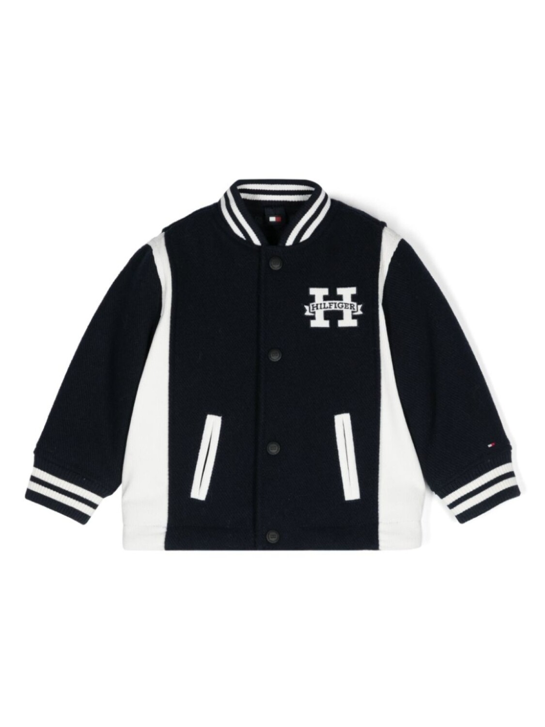 

Бомбер в стиле колор-блок Tommy Hilfiger Junior, синий