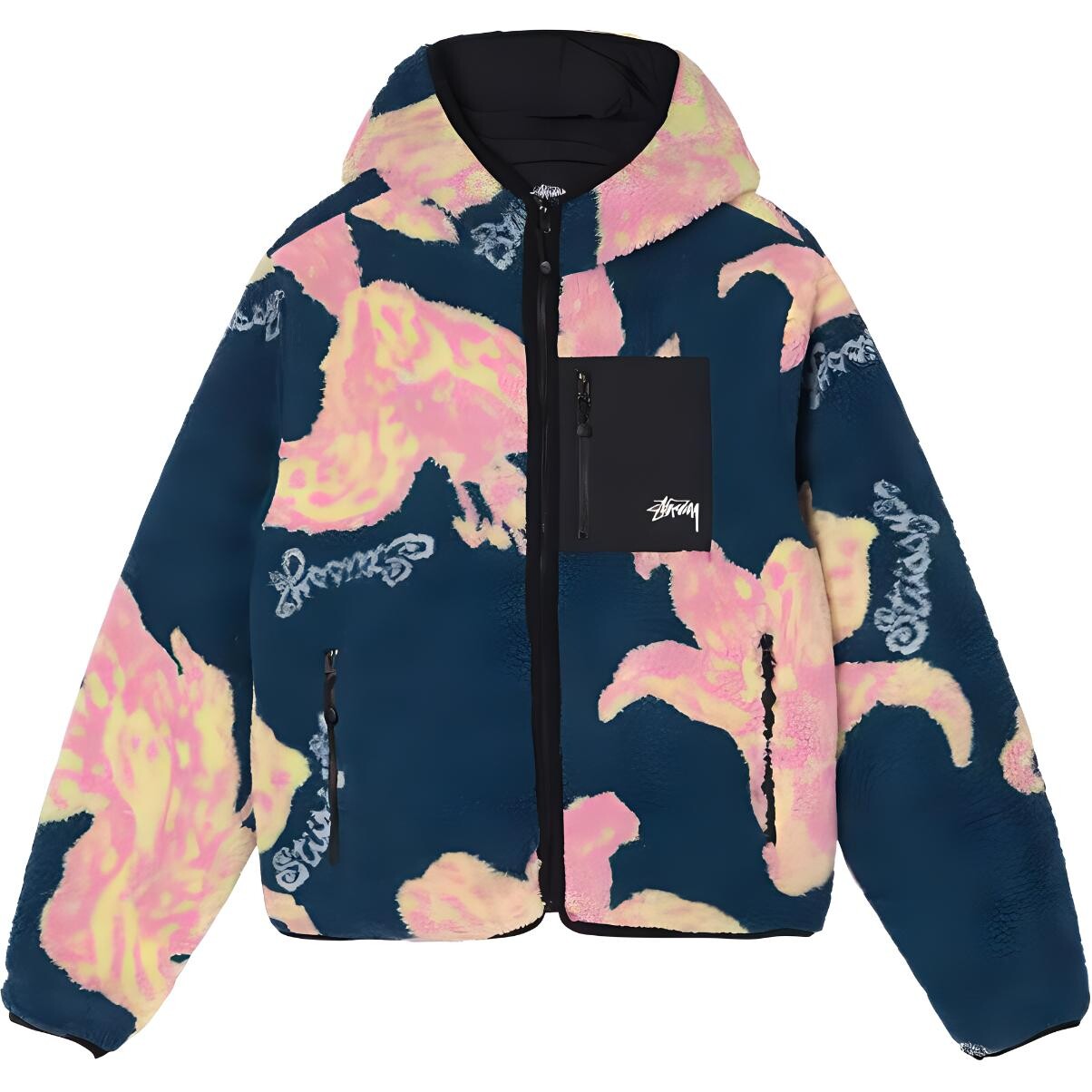 

Бархатная куртка унисекс Stussy, Белый