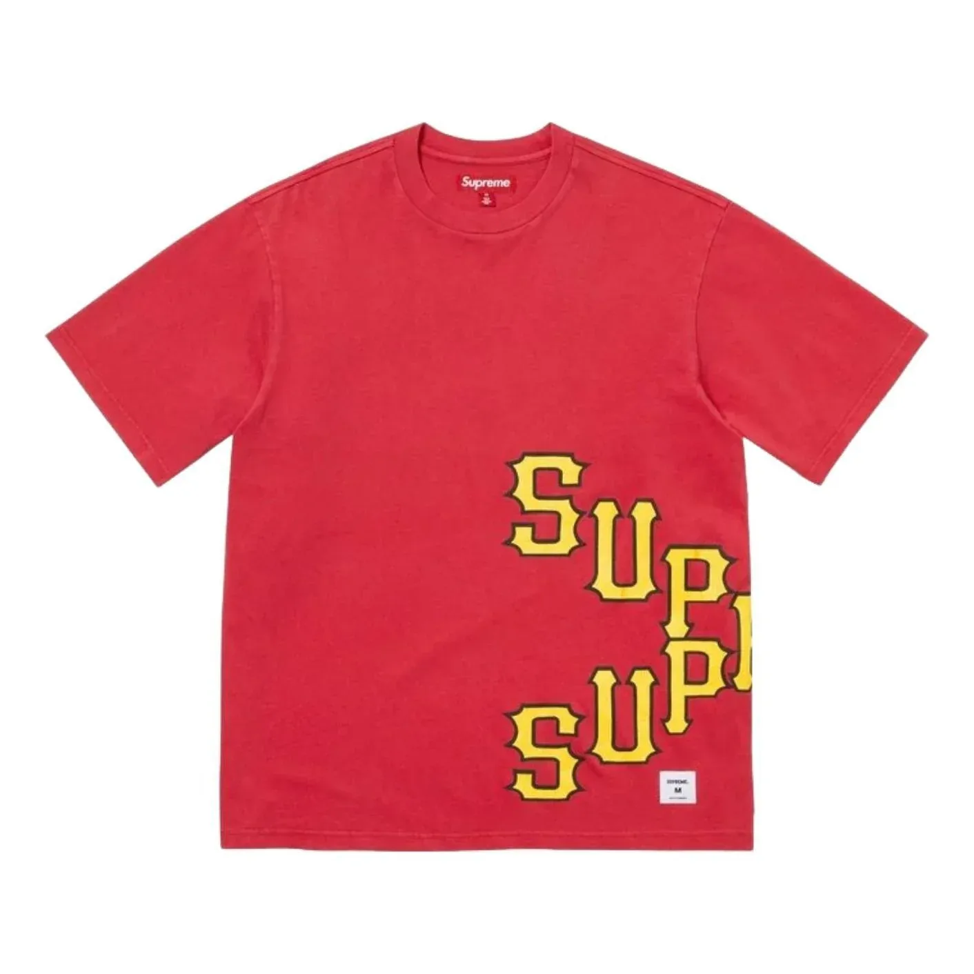 Футболка Supreme SS26 Cracked Spellout S/S 'Red'