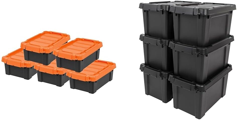 

IRIS USA, 3 галлона, 5 упаковок и 5 галлонов, 6 упаковок, комплект сверхмощных сумок для хранения