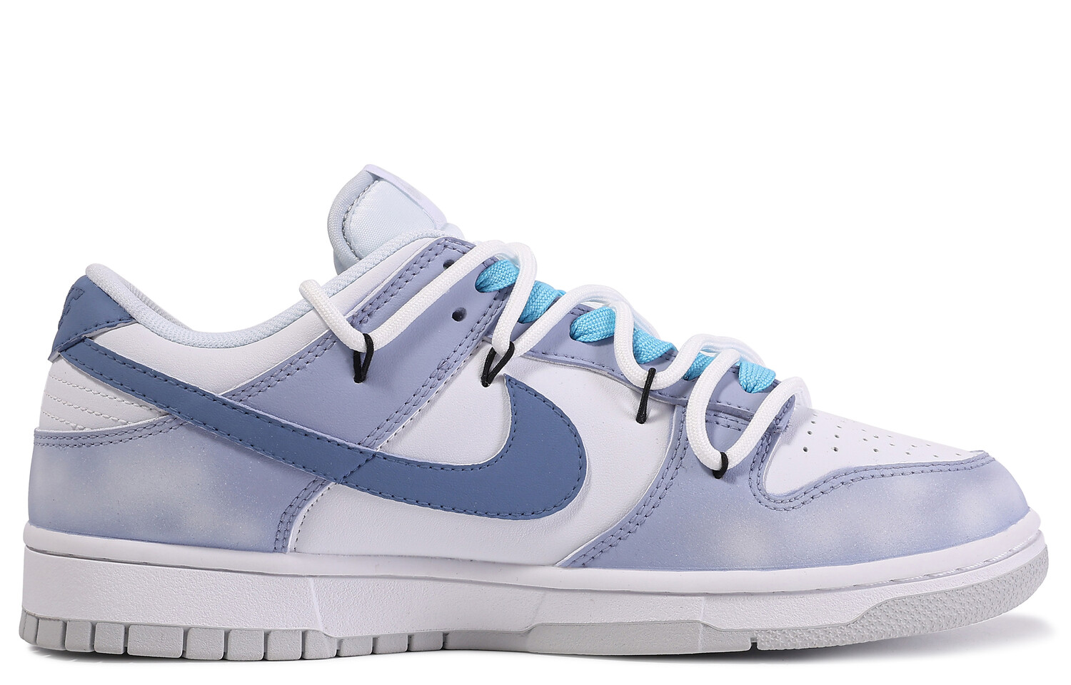 

Кроссовки Nike Dunk Skateboard Shoes Women's Low-Top Blue White, Синий, Кроссовки Nike Dunk Skateboard Shoes Women's Low-Top Blue White