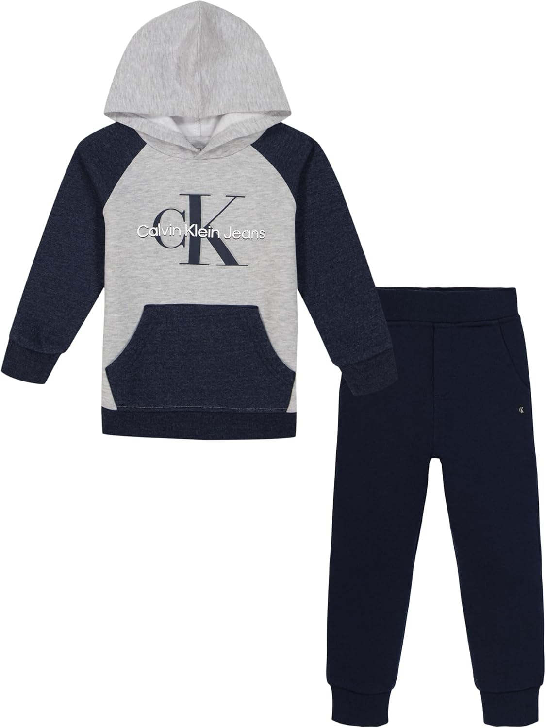 

Комплект из 2-х флисовых спортивных штанов Calvin Klein для мальчиков, Blue Heather/Platinum Heather/Navy Blazer