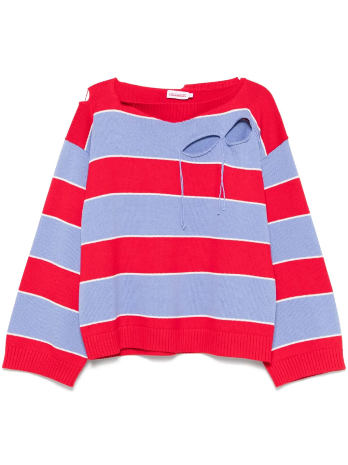 

Свитер Charles Jeffrey Loverboy Slash Stripe, красный