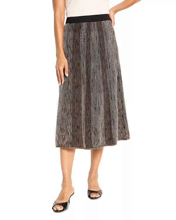 

Юбка из пиксельной вязки с эффектом омбре Nic+Zoe, бежевый