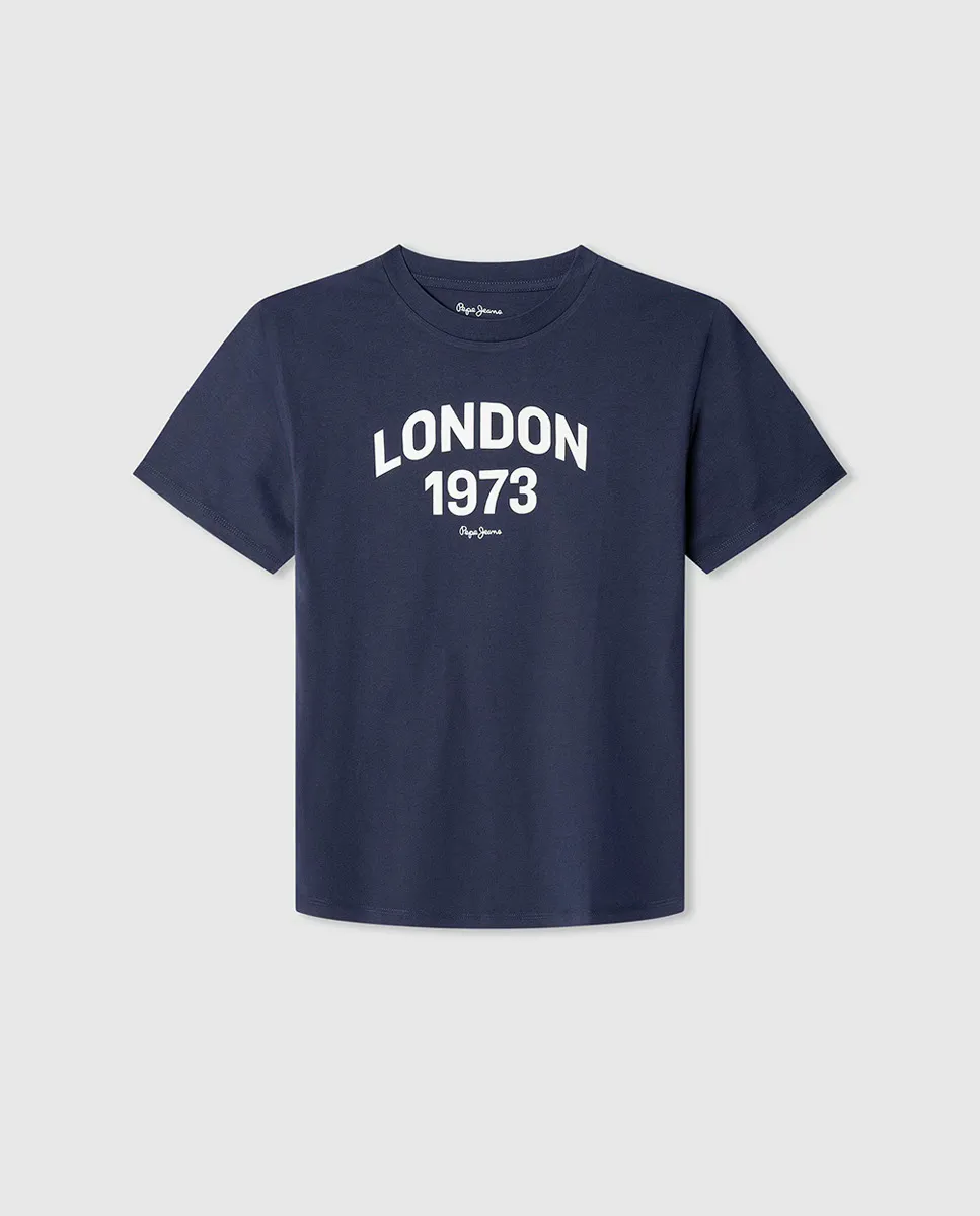 

Футболка Дилана для мальчика Pepe Jeans, тёмно-синий