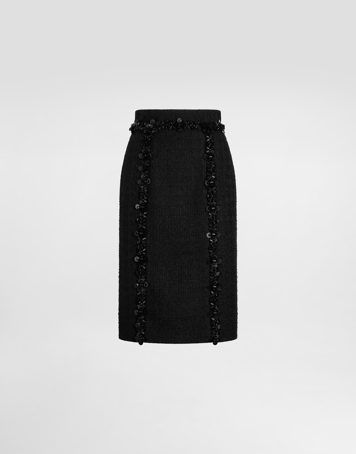 

Облегающая юбка из стрейчевой матовой ткани Dolce & Gabbana, черный