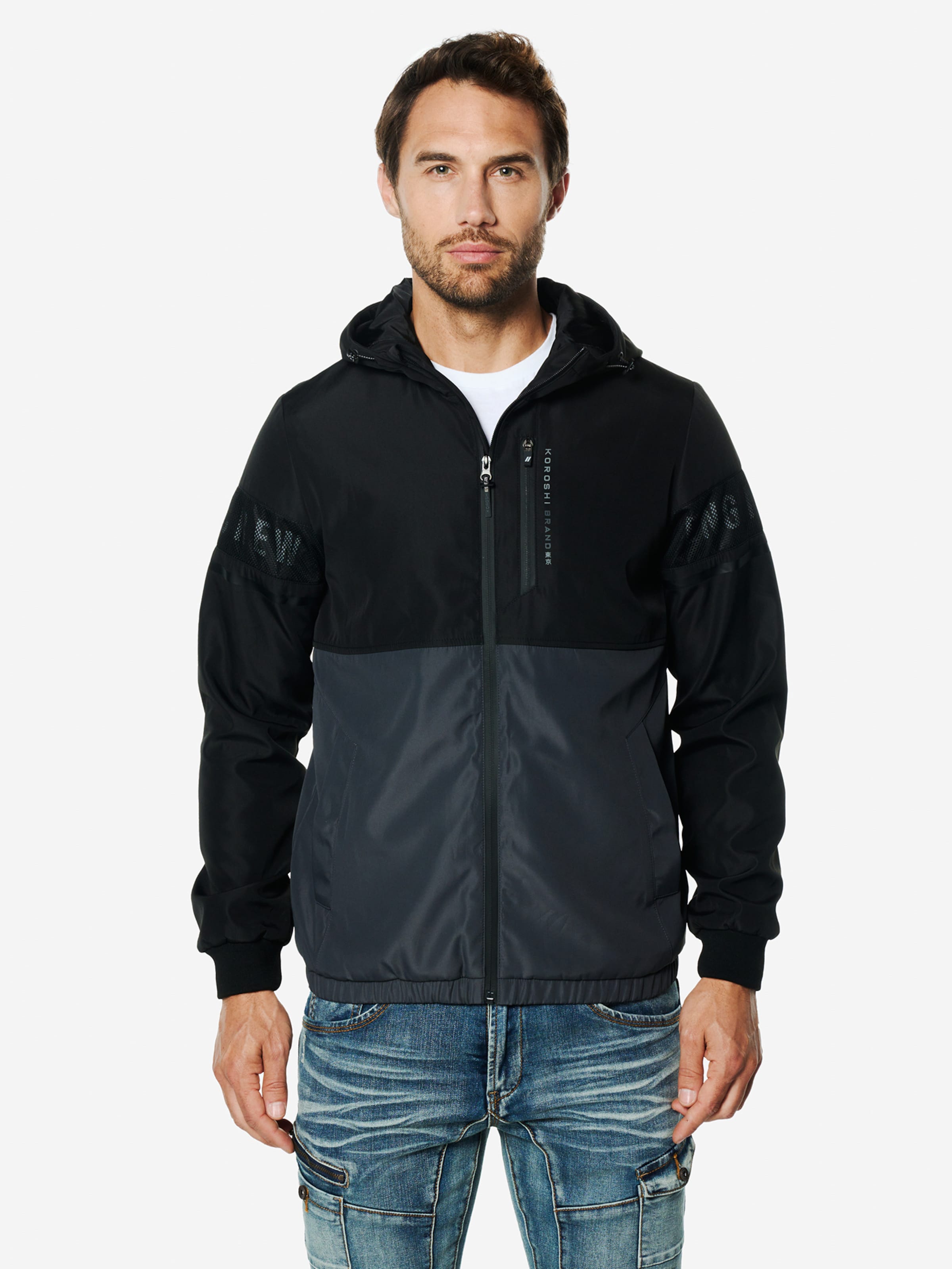 

KOROSHI Куртка для межсезонья в черном цвете