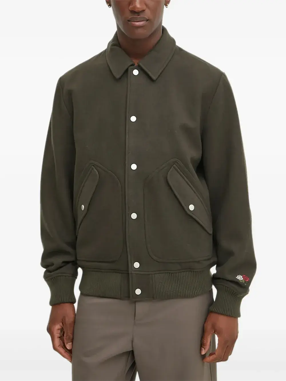 

Куртка с накладными карманами на пуговицах Les Deux, зеленый