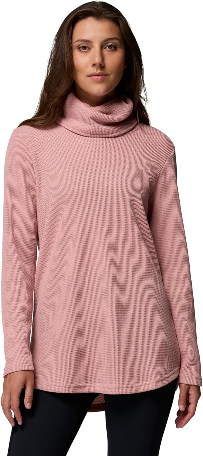 

Женский свитер Columbia Holly Hideaway с вафельным воротником-хомутиком, Eraser Pink