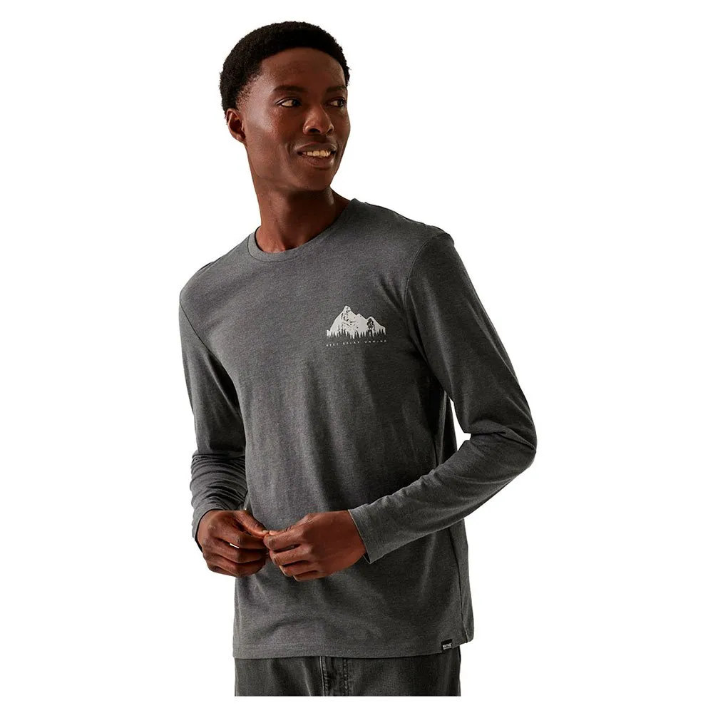

Футболка Regatta Maylow long sleeve, серый
