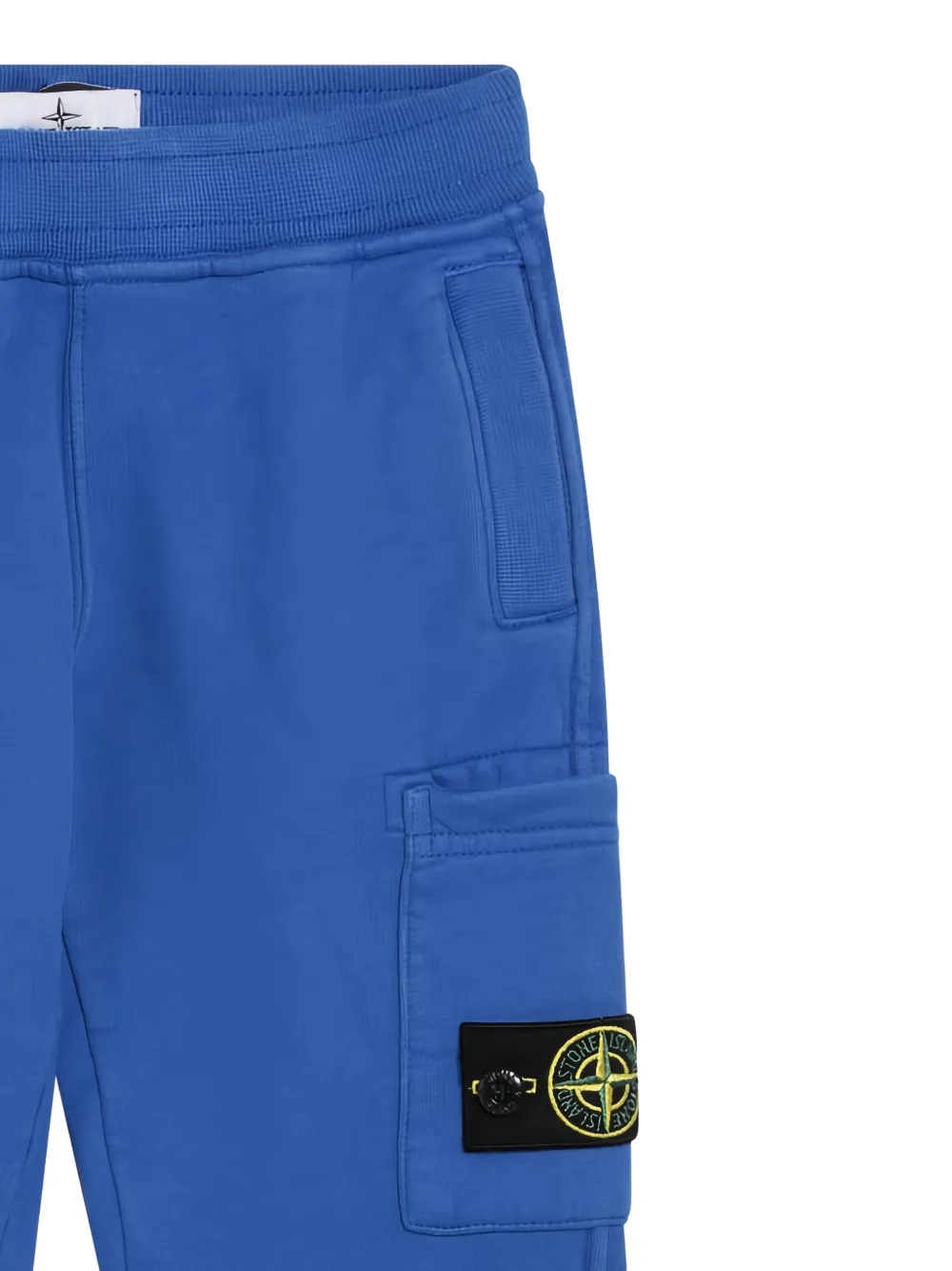 Спортивные брюки с логотипом Stone Island Junior, синий — фото 3