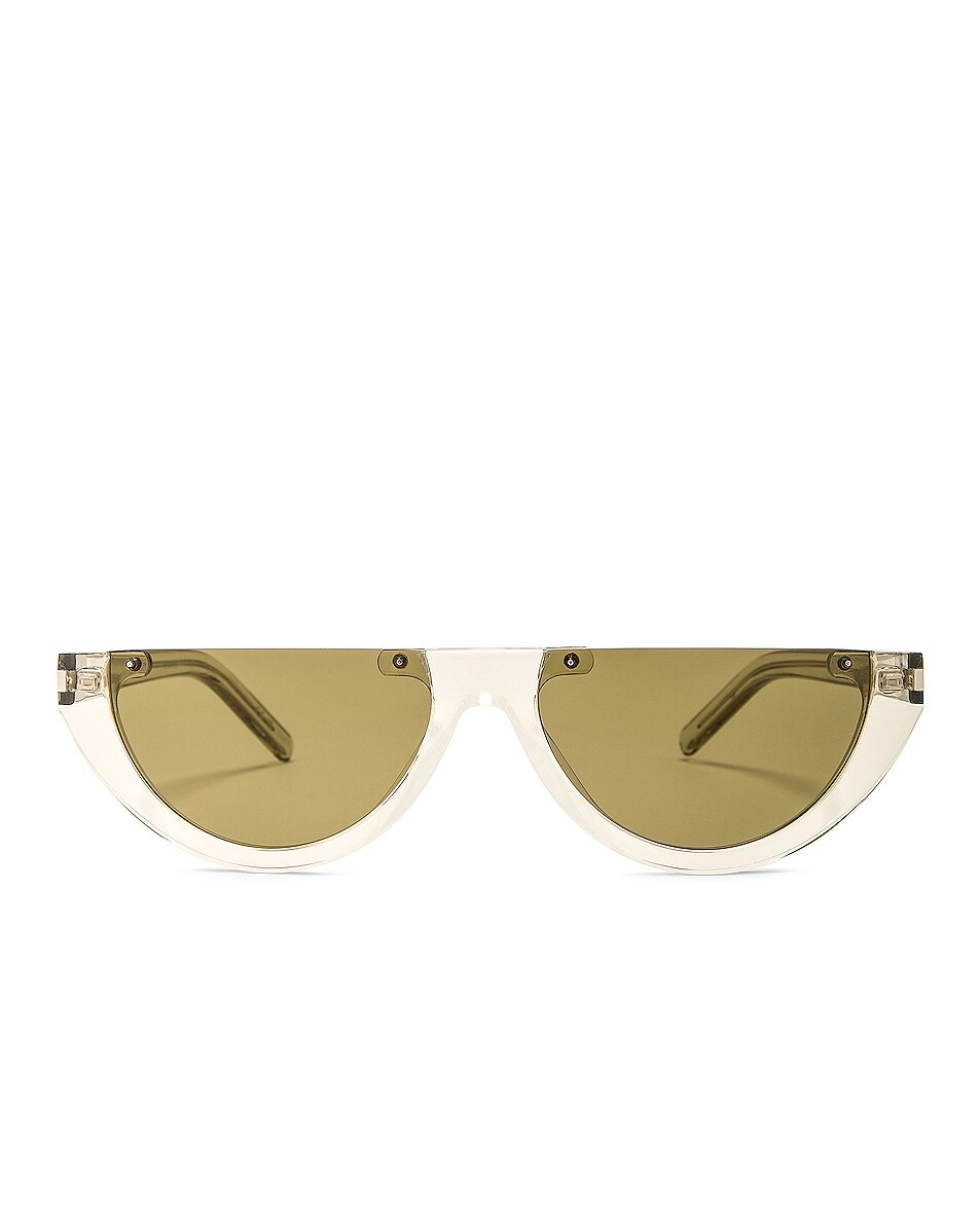 

Солнцезащитные очки Saint Laurent Oval, серый