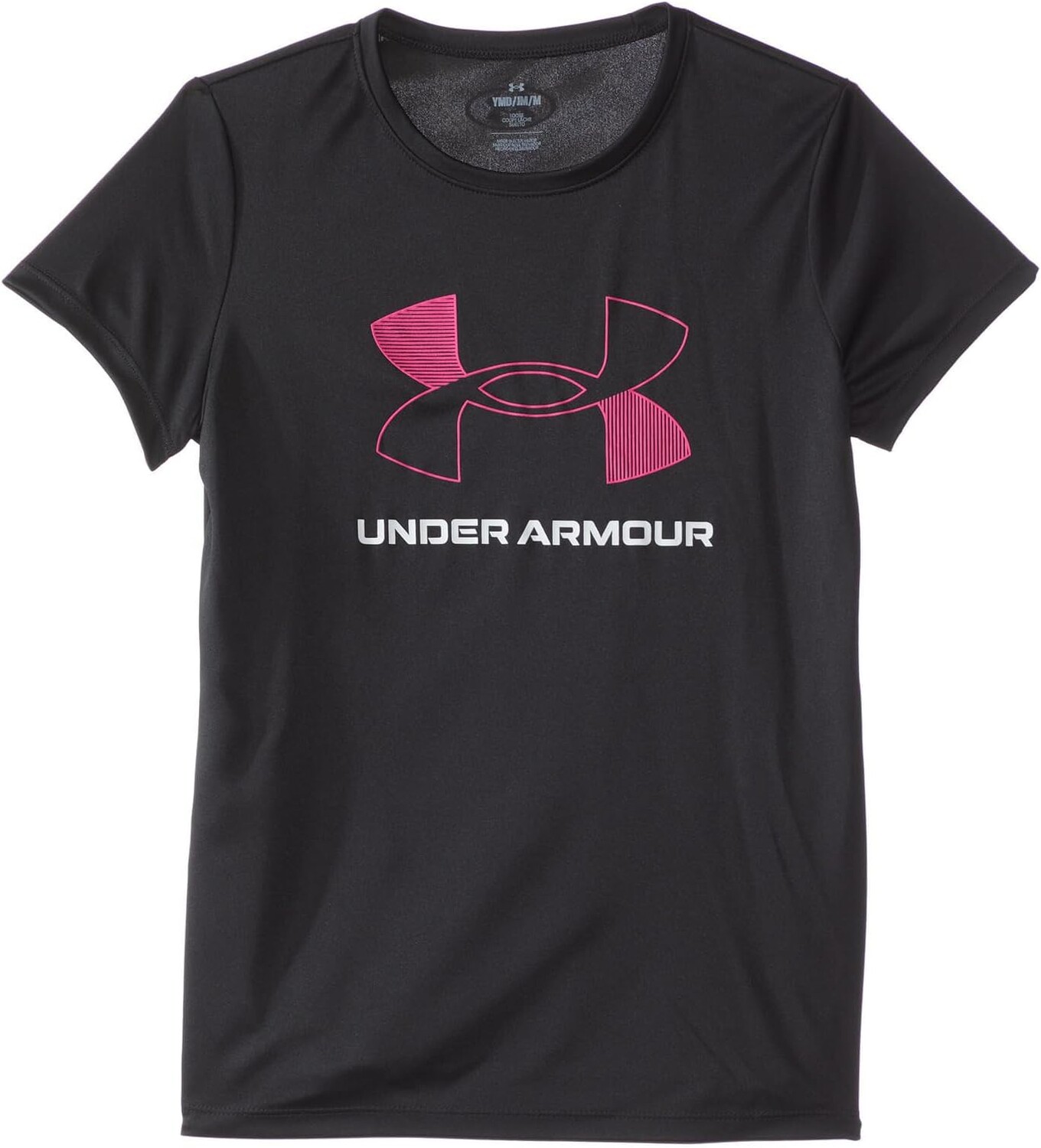 

Футболка Under Armour Tech Big Logo Short Sleeve T-Shirt, цвет Black/Rebel Pink