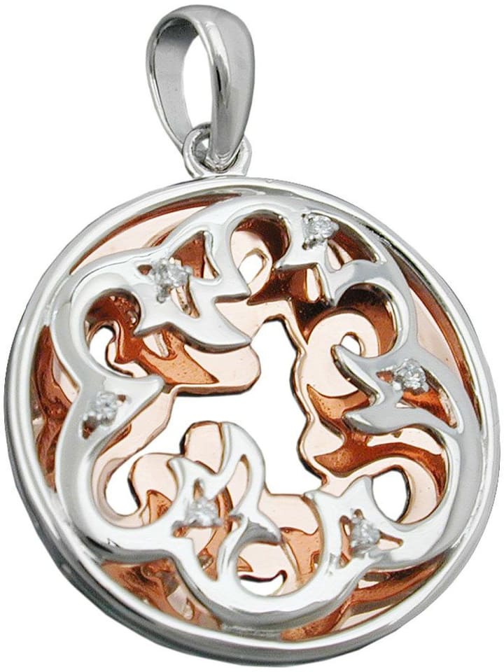 

Gallay Кулон 22 мм, серебро 925 пробы, двухцветный