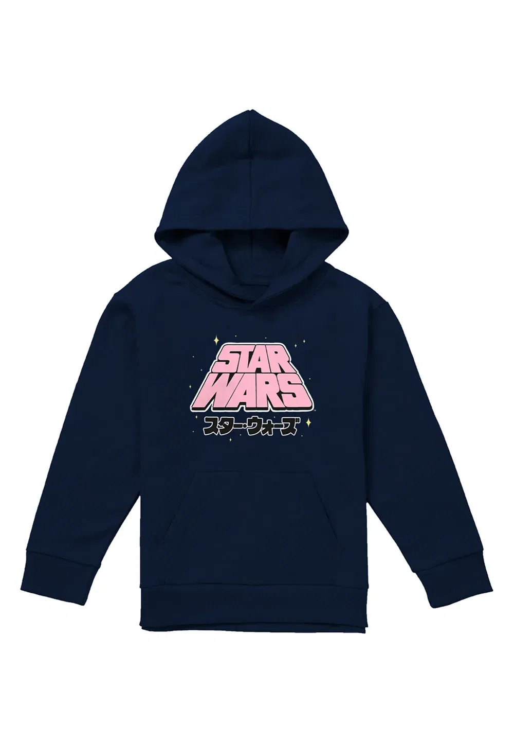 Детская худи с принтом Star Wars Manga Logo, Disney, темно-синий