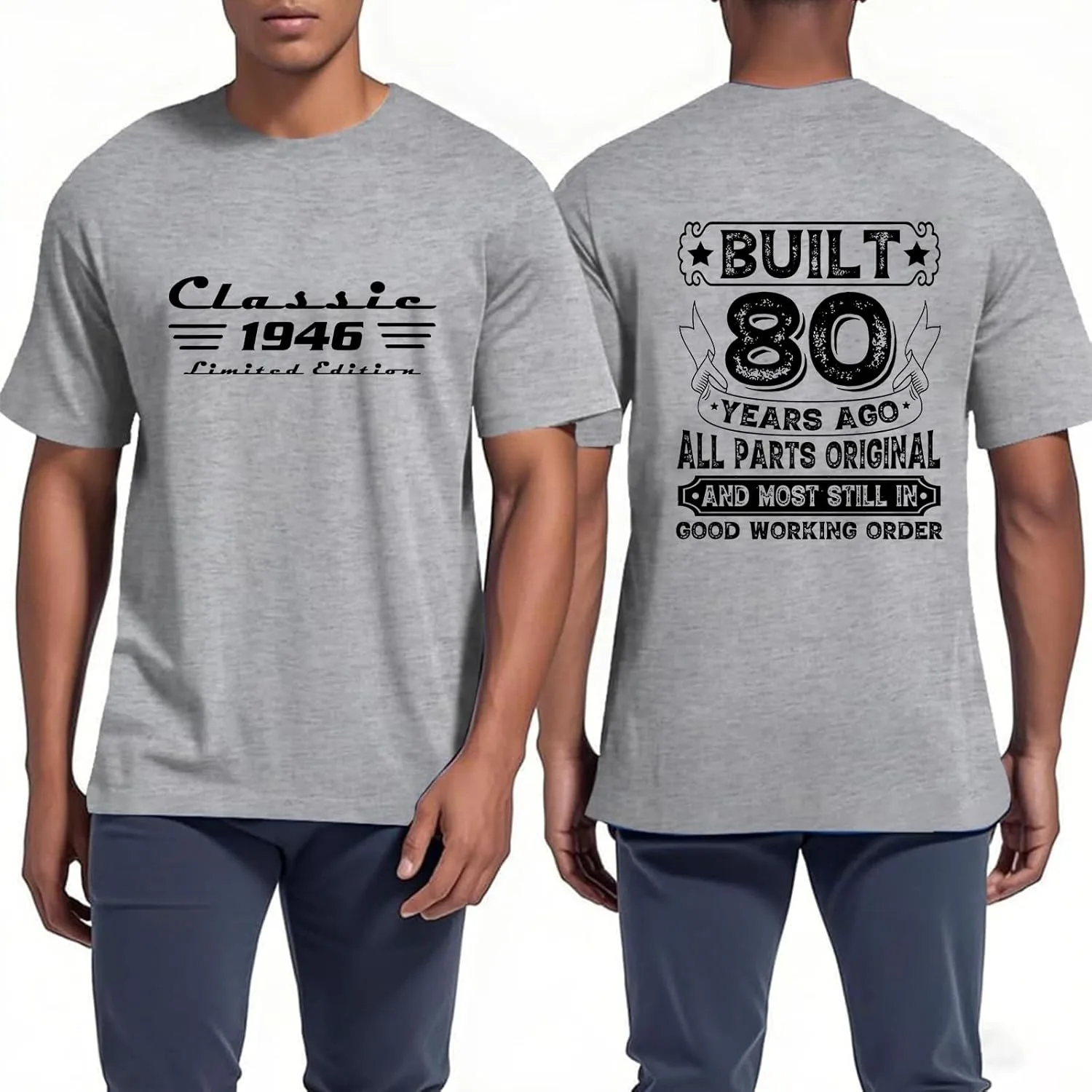 

Футболка Vintage 1946 Classic 80 Birthday для мужчин fucfows