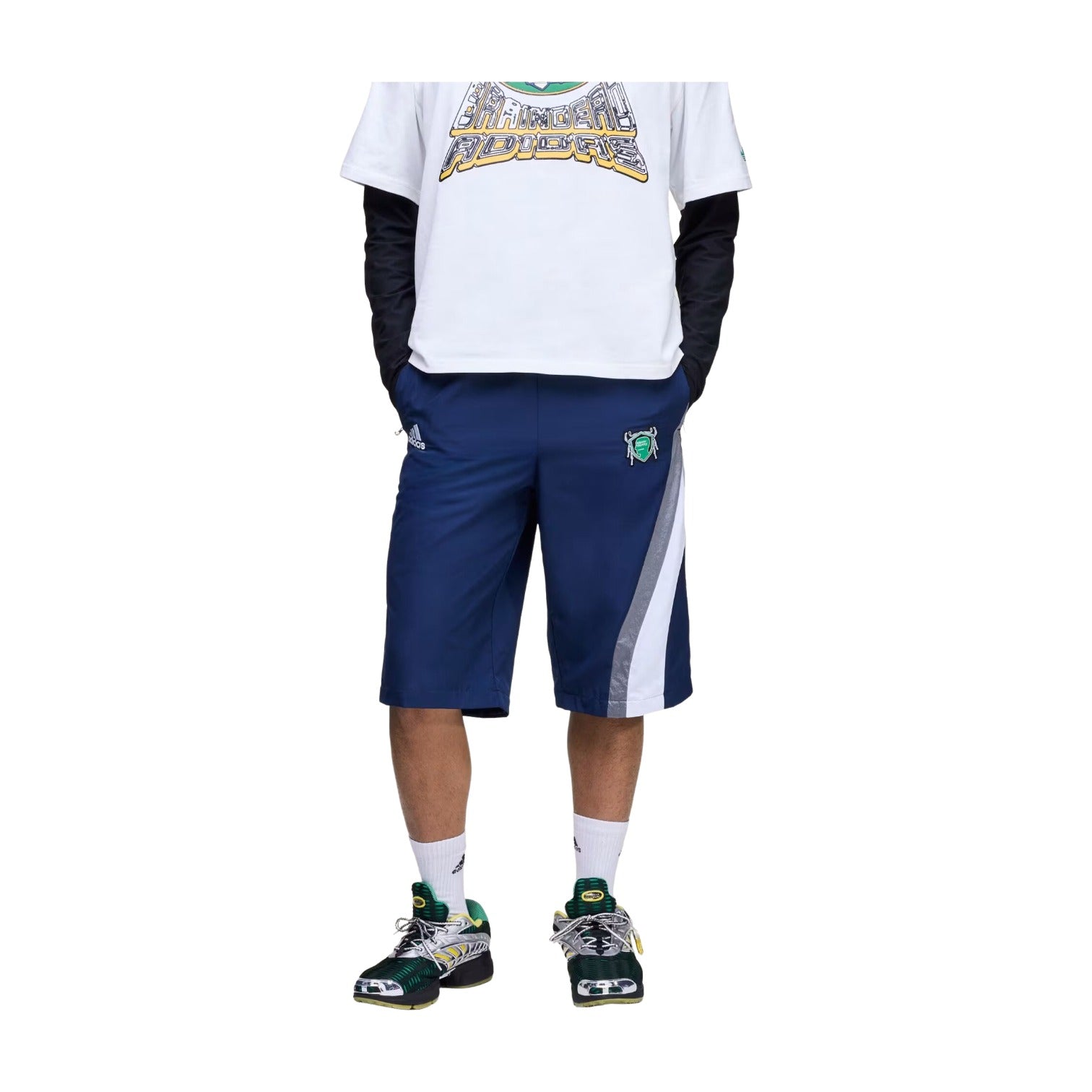 Брюки Adidas x Brain Dead 11 'Navy' — фото 4