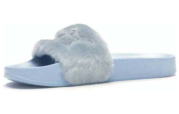 Тапочки fenty x fur slide 'cool blue' Puma, синий — фото 3