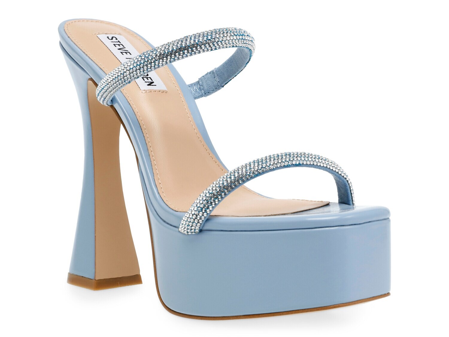 

Сандалии на платформе Steve Madden Zayne, светло-синий