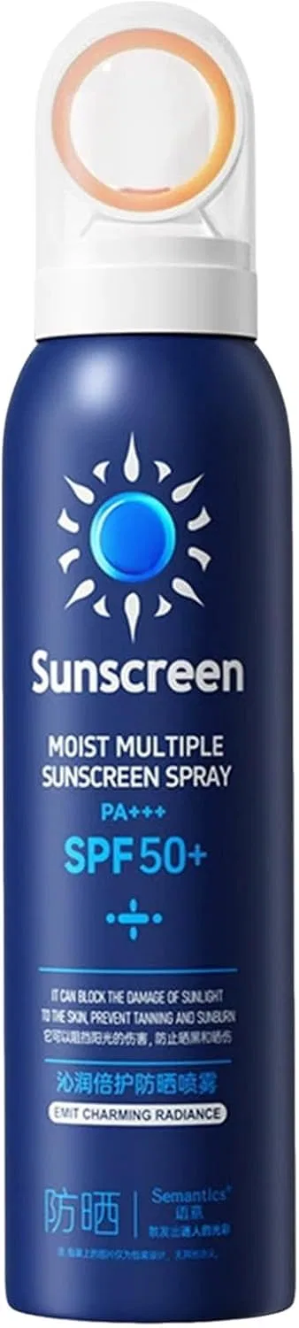 Солнцезащитный спрей для лица и тела SPF50+ PA+++, 150 мл, синий