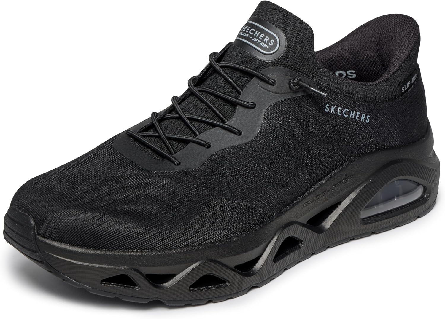 Мужские кроссовки Skechers Uno Glide-Step Gliders Sketch-air без шнурков, черный