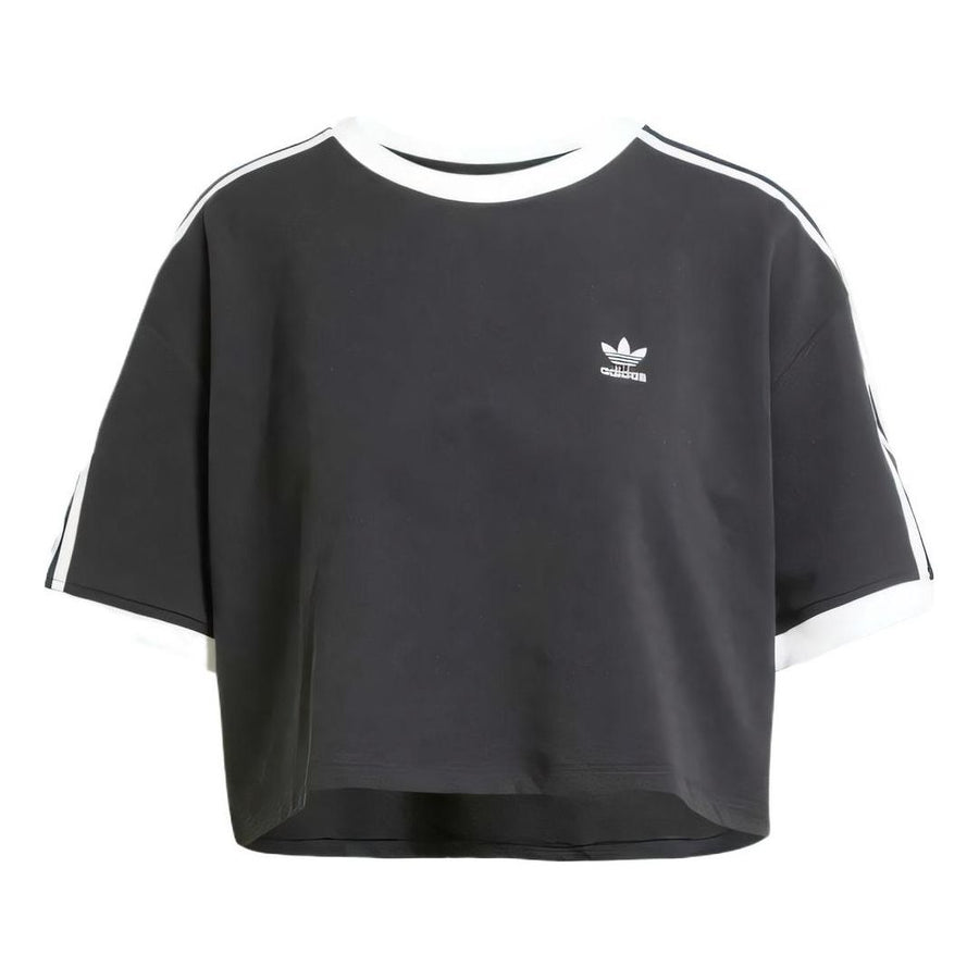

Футболка adidas 3s Loose Crop Top 'Black', черный