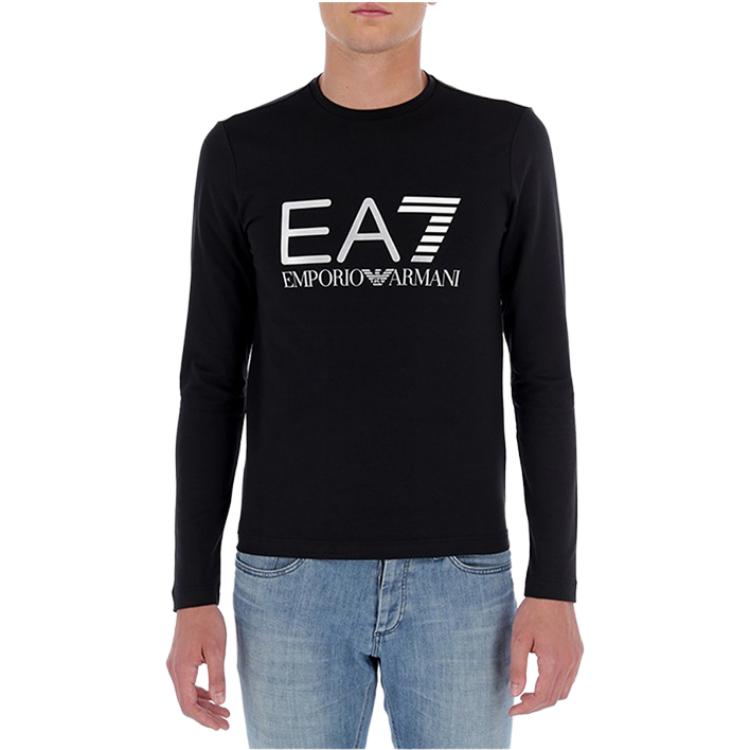 Футболка мужская черная EA7 SS23 EMPORIO ARMANI — фото 3