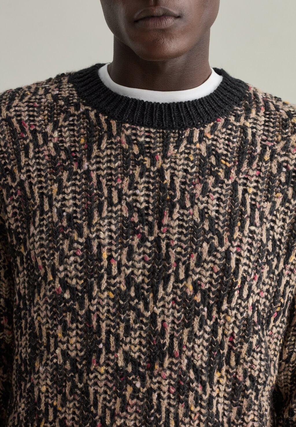 

Джемпер DIAMON WITH MÉLANGE WEAVE PIOMBO, черный