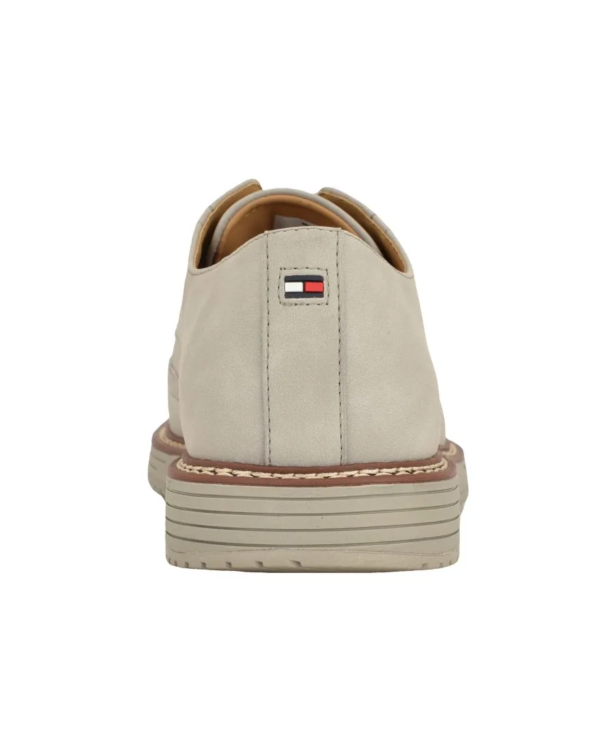 Мужские повседневные туфли-оксфорды Hinede на шнуровке Tommy Hilfiger, светлый-серый — фото 3