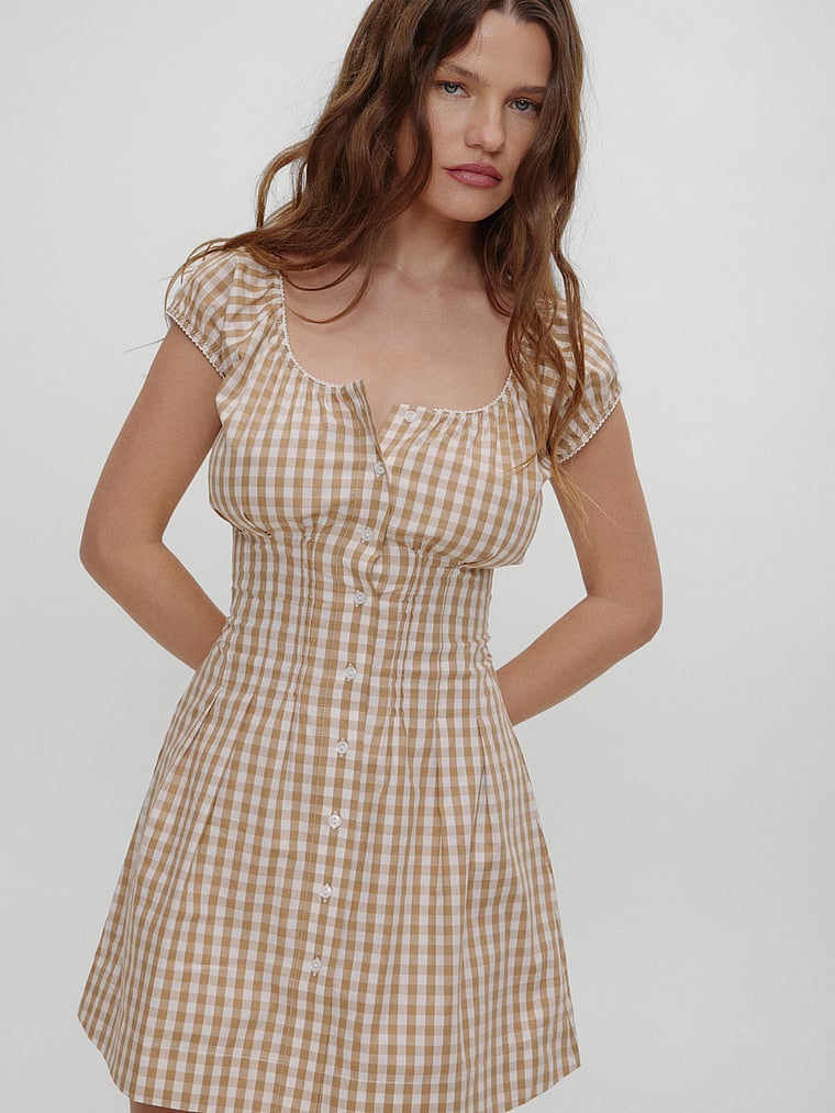 

Мини-Платье Mustang из поплина Frankies Bikinis, цвет rodeo gingham