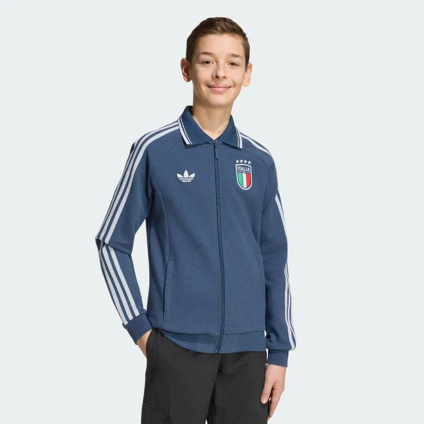Детская куртка adidas Italy Away Anthem для детей, Night Marine — фото 3