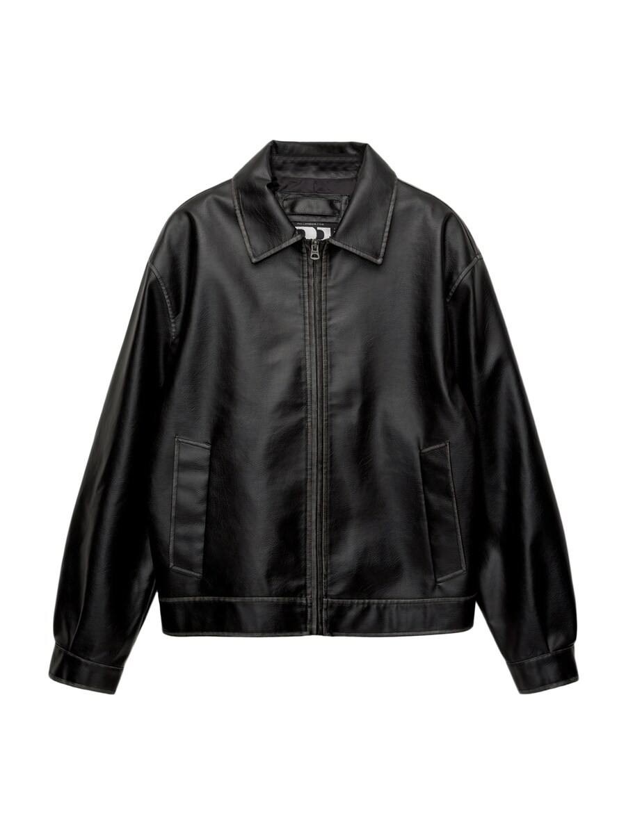 

Куртка межсезонная Pull&Bear, черный