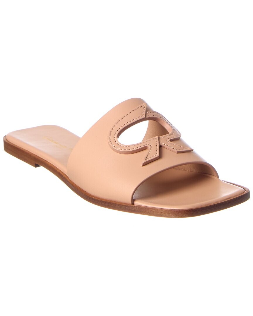 

Кожаные сандалии с лентой Gianvito Rossi, розовый
