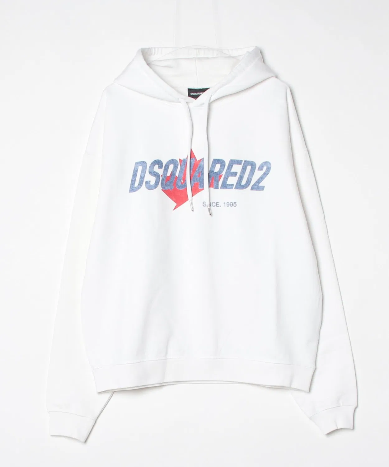 Худи Dsquared2 Relax Fit, хлопок, белый