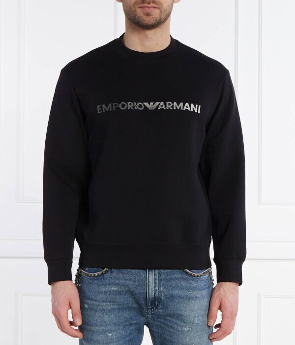 

Толстовка Regular Fit Emporio Armani, черный