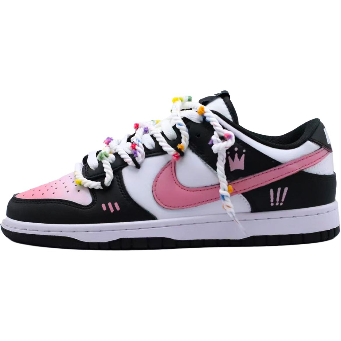 

Dunk Mist Slip Anti-Sistent Shock Absorbers Низкие детские кроссовки для скейтбординга для подростков Nike, розовый