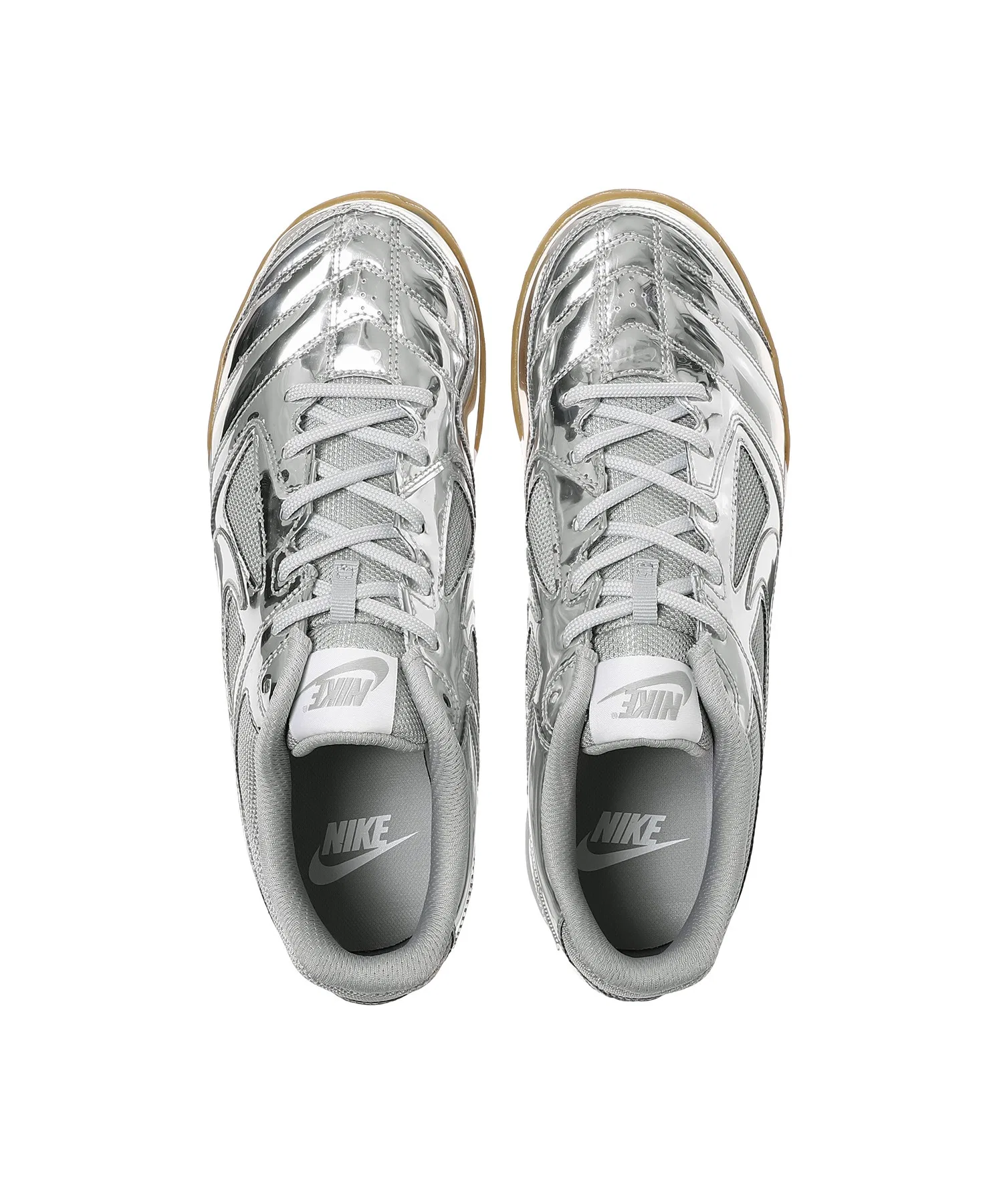 Унисекс кроссовки Nike Gato LV8 для зала серебряные — фото 4